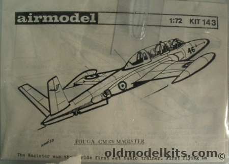 Airmodel 1/72 Fouga CM-170 Magister, 143 plastic model kit